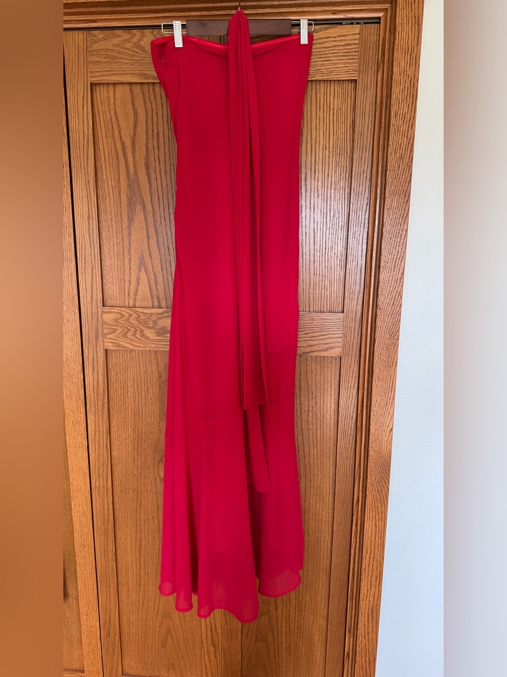 Peppermayo Red Strapless Choker Gown - Picture 5 of 7